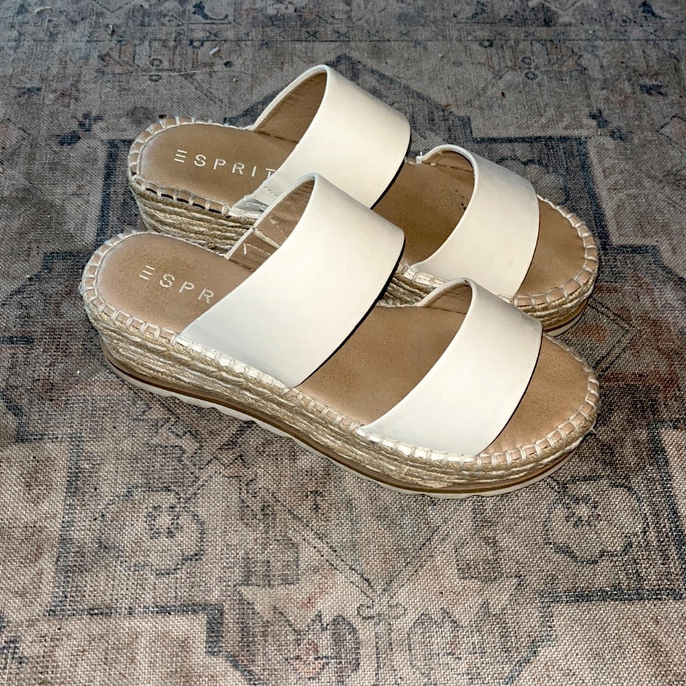 ESPRIT Katalina platform sandals sz 7.5